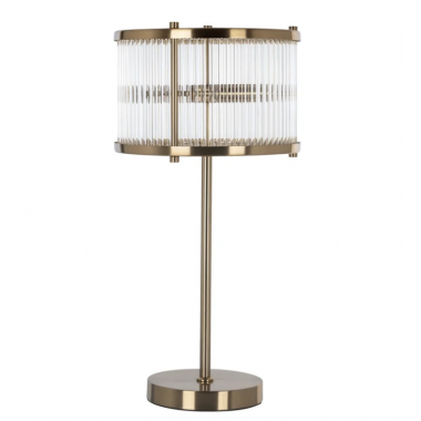 LOIZA Lampa stołowa szczotkowane złoto 32cm / LB-0136