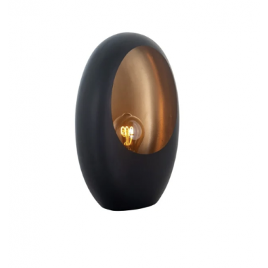 LENA S Lampa stołowa czarno złota 22cm / LB-0121