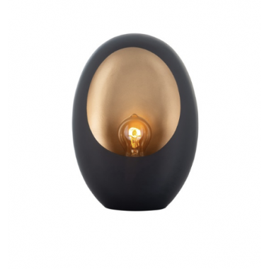 LENA S Lampa stołowa czarno złota 22cm / LB-0121