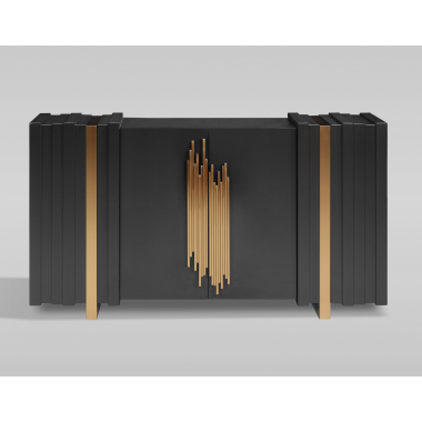 Livin Hill Stilig ST023B Komoda czarna MDF 160 x 90 x 40cm