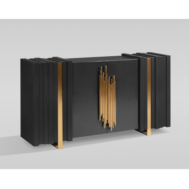 Livin Hill Stilig ST023B Komoda czarna MDF 160 x 90 x 40cm