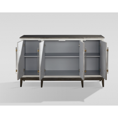 Livin Hill Stilig ST504 Komoda szara z intarsją 3D 152 x 92 x 42cm