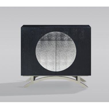 Livin Hill Stilig ST832 Komoda czarna chromowane nogi 100 x 89 x 40cm