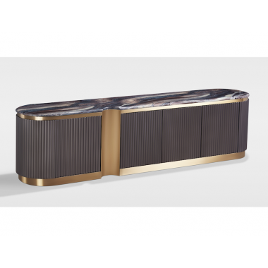 Livin Hill Stilig ST916 Komoda RTV grafitowy marmur MDF 200 x 50 x 40cm