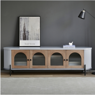 Livin Hill Stilig ST382 Komoda RTV szary MDF 200 x 60 x 40cm