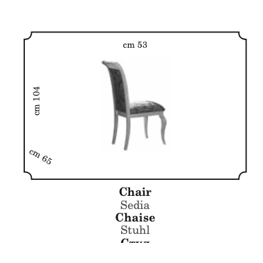 LEONARDO Włoskie Krzesło tapicerowane z podłokietnikami kat. A 53cm / Arredoclassic