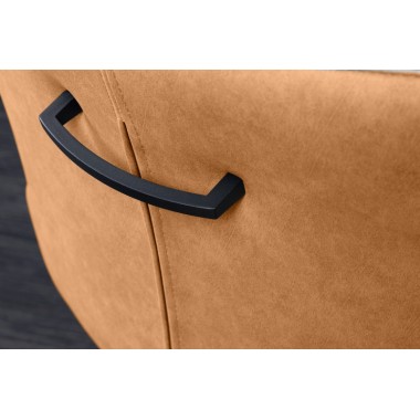 Invicta Krzesło ALPINE obrotowe szaro brązowa mikrofibra 58cm / 43718