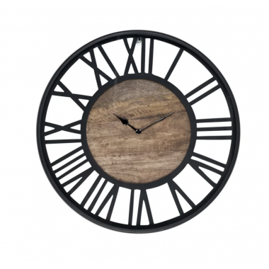 Zegar ścienny SCOTT czarny Ø 51cm / KK-0057