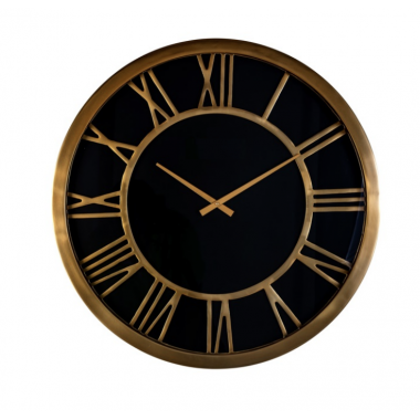 Zegar ścienny DENVER czarno złoty Ø 61cm / KK-0084