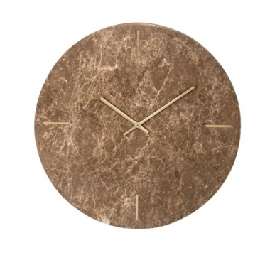 Zegar ścienny BRENN brązowy Ø 49cm / KK-0094