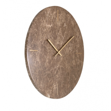 Zegar ścienny BRENN brązowy Ø 49cm / KK-0094