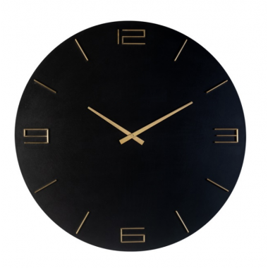 Zegar ścienny BRYRAM czarno złoty Ø 60cm / KK-0083