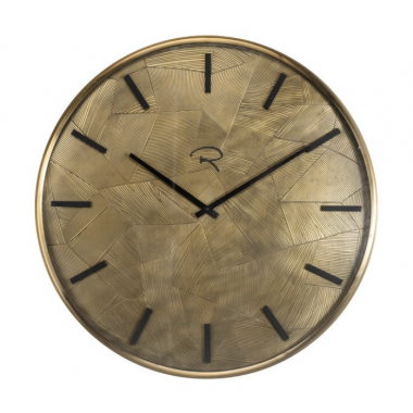 Zegar ścienny ALFORD szczotkowane złoto Ø 60cm / KK-0087
