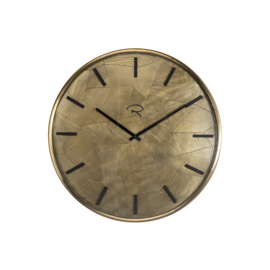 Zegar ścienny ALFORD szczotkowane złoto Ø 60cm / KK-0087