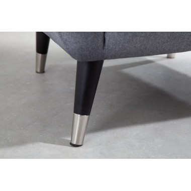 Invicta Fotel uszak DON antracytowy 90cm / 40983