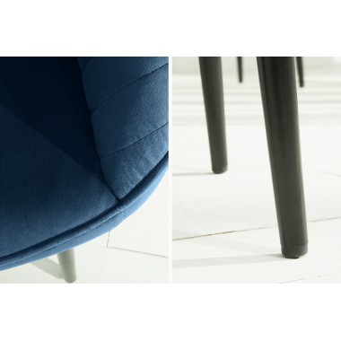 Krzesło z podłokietnikiem Turin niebieski royal / 39527