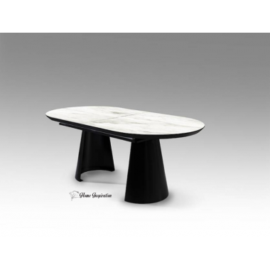 Schuller Stół rozkładany CAPRI imitacja marmuru MDF 206-400cm / 768621