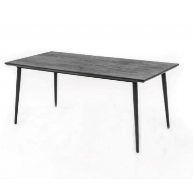 CAPELLA Stół do jadalni drewno akacji szary 160x90cm / CAPD05-160