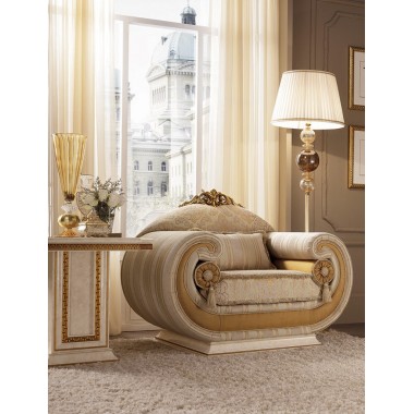 LEONARDO Fotel z poduszkami cylindrycznymi  114cm Dining Room / ACLF