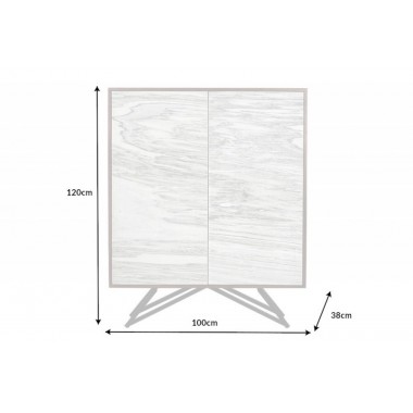 Invicta Komoda MONTAIN SOUL kamień naturalny biały 120cm / 43793