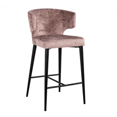 TAYLOR Krzesło barowe różowe 51cm / S4715 PALE FUSION