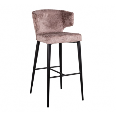 TAYLOR Krzesło barowe różowe 52cm / S4716 PALE FUSION