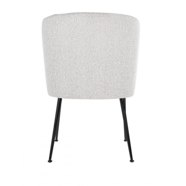 CANNON Krzesło tapicerowane White Bouclé 50cm / S4507 WHITE BOUCLÉ