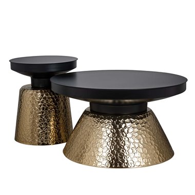 Side table Freddie (Black/gold)