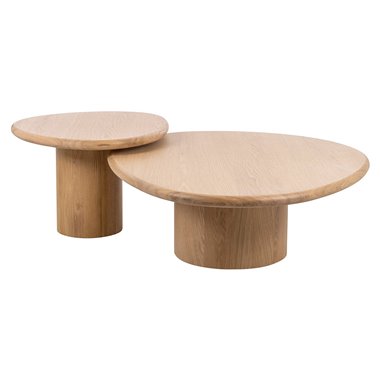 Coffee table Oakley set of 2 (Natural oak)