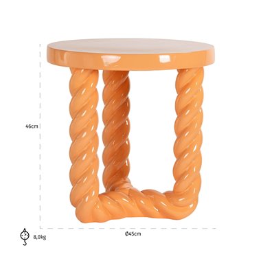 Side table Rosly orange
