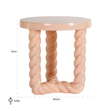 Side table Rosly pink