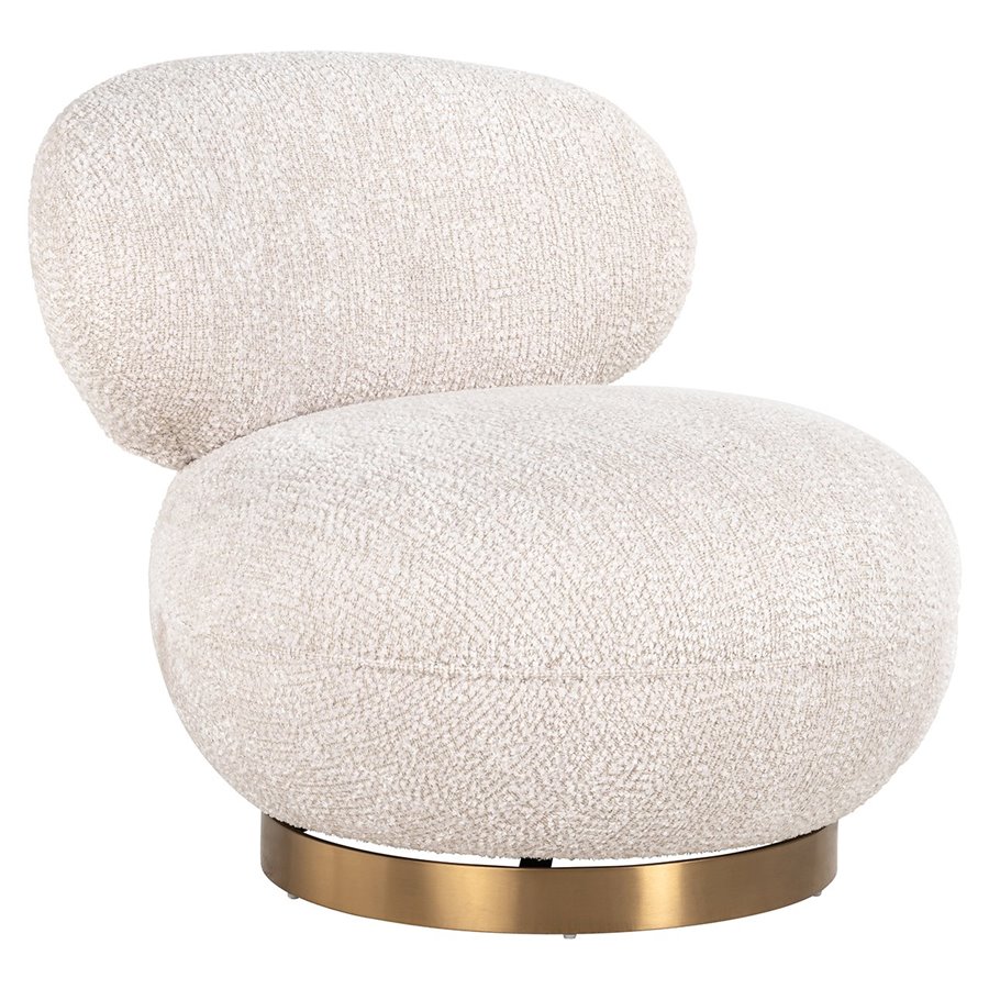 Swivel easy chair Jace lovely cream (Be Lovely 11 Cream)