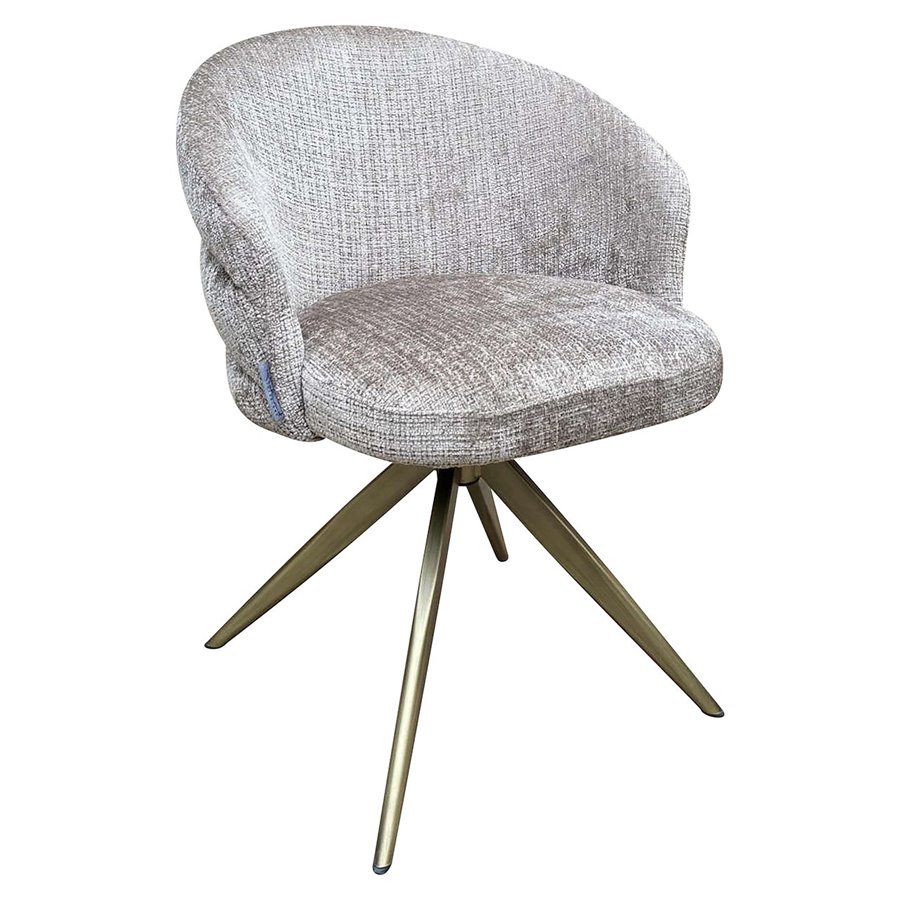 Swivel chair Zendaya stone chenille (Niagara 104 Stone Chenille)