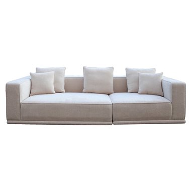 Sofa Lusso 3-seasts beige chenille (Niagara 902 beige)