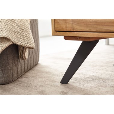 kawowy  95x45x45 cm akacja stół do salonu z litego drewna prostokątny | Drewniany stół z miejscem do przechowywania | Stolik kaw
