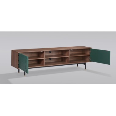 Livin Hill Stilig ST153 Komoda RTV miętowo-zielony MDF 200 x 55 x 40cm