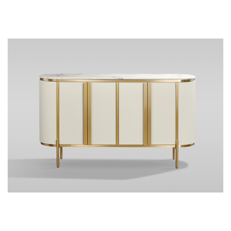 Livin Hill Stilig ST384C Komoda ecru marmurowy blat 160 x 90 x 40cm