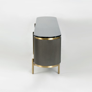 Livin Hill Stilig ST382A Komoda grafitowa marmur MDF 200 x 60 x 40cm