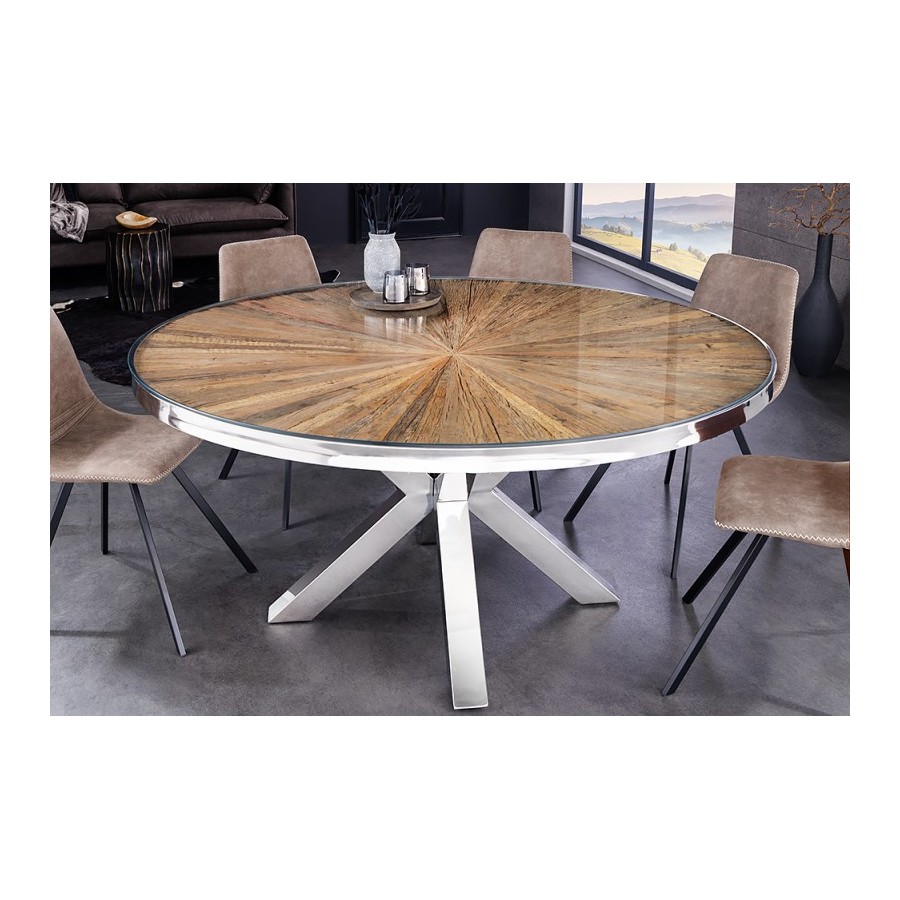 Invicta Stół do jadalni BARRACUDA teak Ø 120cm  / 43622