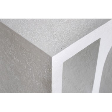 Invicta Konsola ART AMBIENTE biały beton 120 x 76 x 38cm / 44308