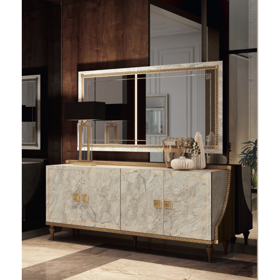 ROMANTICA Włoska Komoda 4 drzwiowa 205cm / Adora