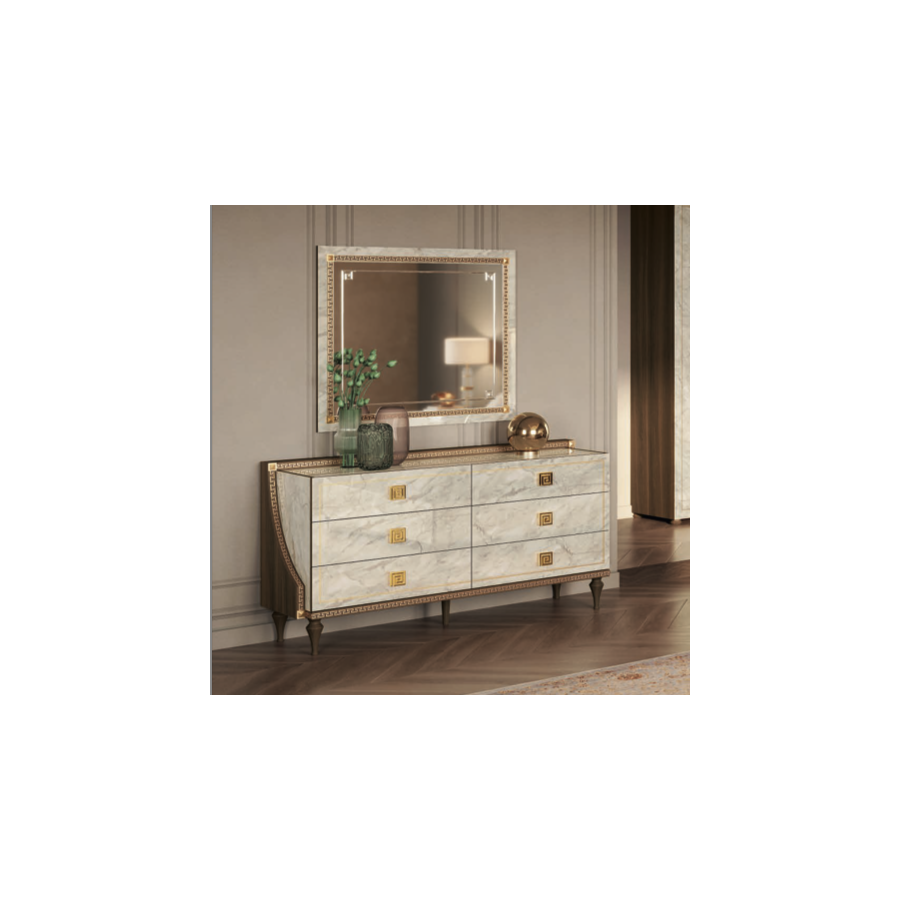 ROMANTICA Włoska Komoda 6 szuflad 171cm / Adora