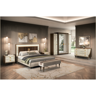 ROMANTICA Włoska Komoda 5 szuflad 133cm / Adora