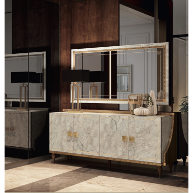 ROMANTICA Włoska Witryna 3 drzwiowa 178cm / Adora