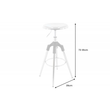 Invicta Hoker barowy INDUSTRIAL srebrny chrom Ø31cm / 43656