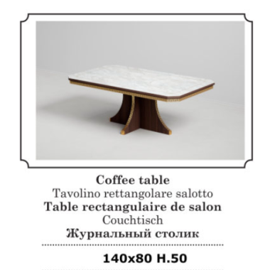 ROMANTICA Włoski Stolik kawowy 140 x 50 x 80cm / Adora