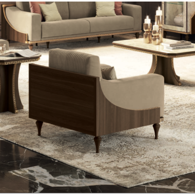 ROMANTICA Włoski fotel tapicerowany 113 x 90 x 91 cm / Adora