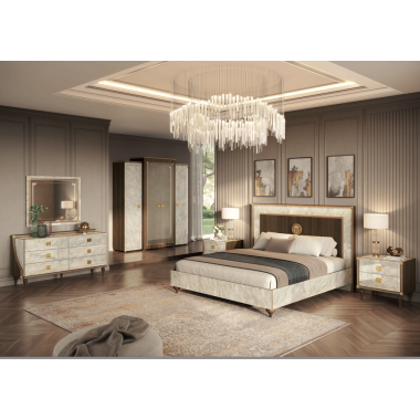 ROMANTICA Włoska Szafa 4 drzwiowa 220 x 220 x 68cm / Adora