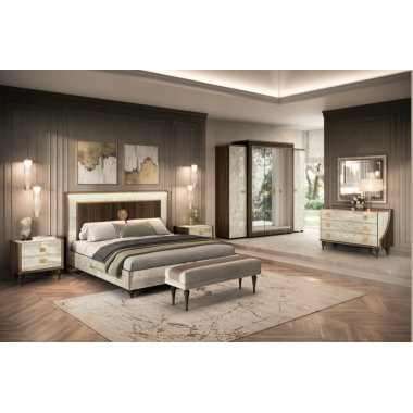 ROMANTICA Włoska Szafa 4 drzwiowa 220 x 220 x 68cm / Adora