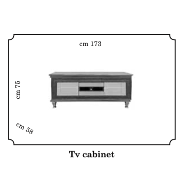 DOLCE VITA Włoski Szafka RTV 173cm / ArredoClassic